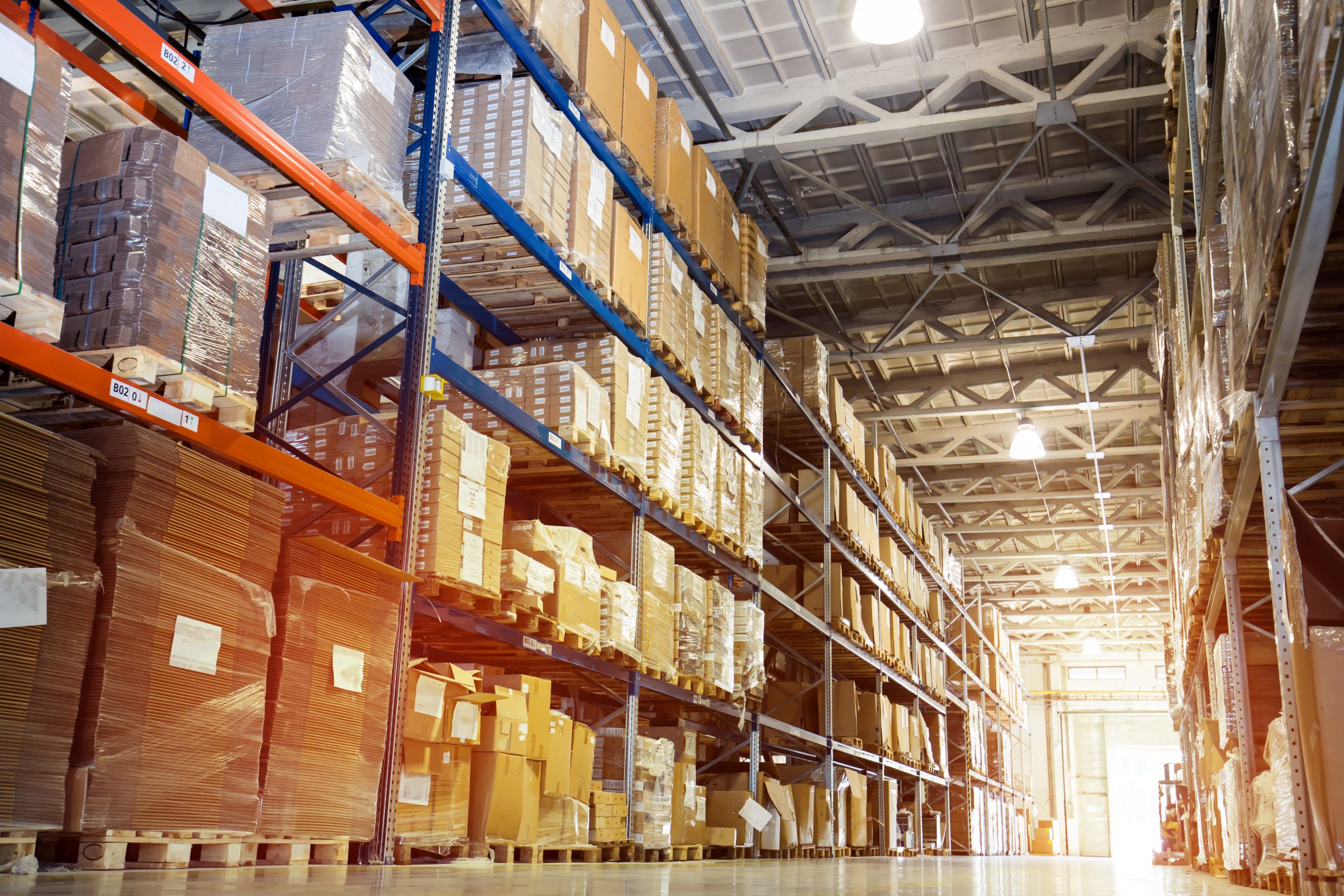 Interior of a modern warehouse JRI Transport Transload Services